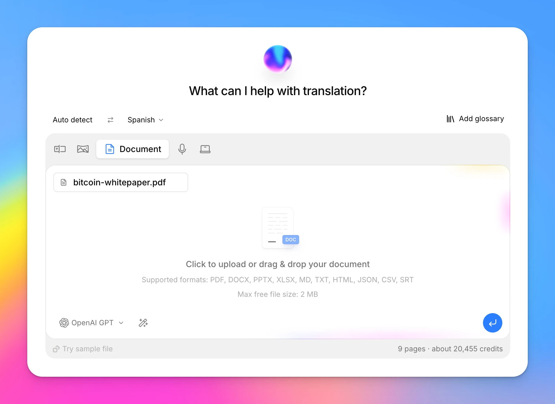 PDF Translation